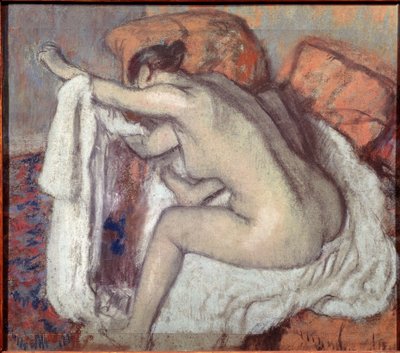 امرأة تمسح ذراعها. رسم إدغار ديغا (1834-1917). باستيل. متحف ساو باولو للفنون ، البرازيل بواسطة إدغار ديغا