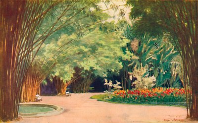 A Bamboo Grove - الحدائق النباتية ، 1914 بواسطة Edgar L. Pattison