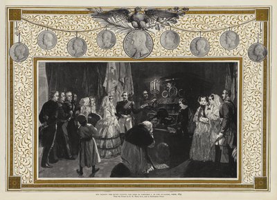 جلالة الملكة تزور قبر نابليون الأول في Invalides ، باريس ، 1855 بواسطة إدغار ملفيل وارد