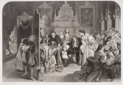 تلقى جيمس الثاني (1633-1701) أخبارًا عن هبوط أمير أورانج ، نقشها FA Heath بواسطة إدغار ملفيل وارد