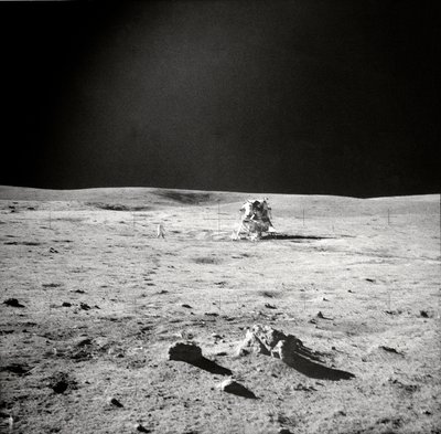 أبولو 14 عرض EVA ، سطح القمر ، 1971. بواسطة إدغار ميتشل
