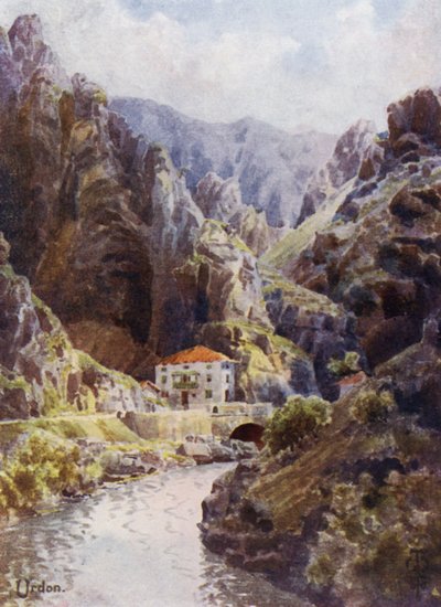 شمال إسبانيا: The Deva Gorge ، Urdon (لون ليثو) بواسطة إدغار تي إيه ويغرام