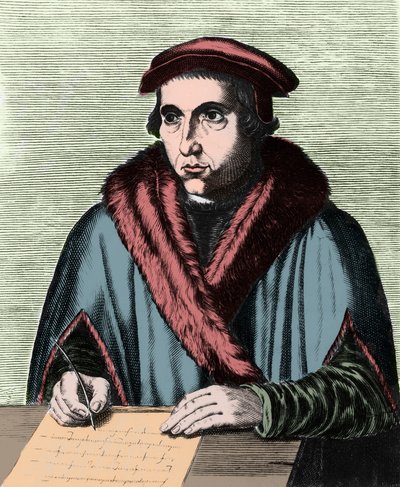 صورة لخوان لويس فيفيس ، إنساني إسباني وفيلسوف (1492-1540). بواسطة Edme de Boulonois