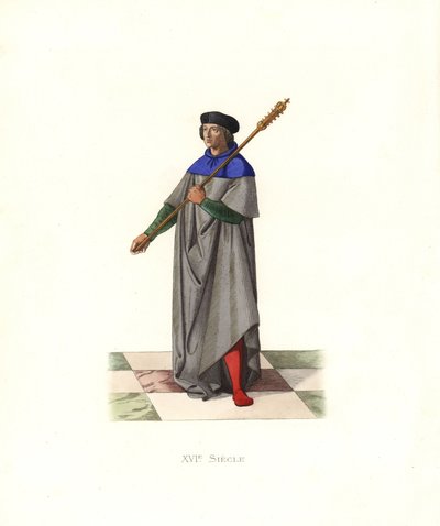 Mace-bearer under King Louis XII بواسطة ادمون ليتشيفالييه شيفينارد