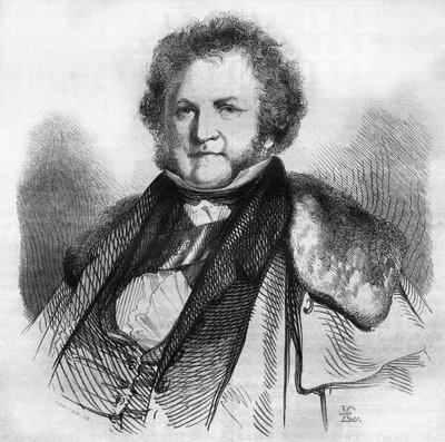صورة جان جاك سيلون (1782-1839) ، فاعل خير سويسري ومسالم وسياسي ، مؤيد لإلغاء الرق وعقوبة الإعدام. نقش شيفينارد في "" Le Magasin Picturesque "" بواسطة ادمون ليتشيفالييه شيفينارد
