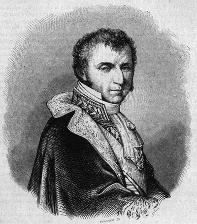 صورة لنيكولا فرانسوا مولين (1758-1850) ، سياسي فرنسي. نقش شيفينارد في "" Le Magasin Picturesque "" بواسطة ادمون ليتشيفالييه شيفينارد