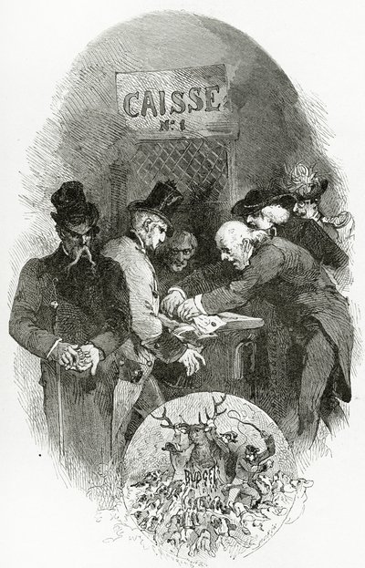 Emargement - توضيح من Napoléon le Petit ، القرن التاسع عشر (نقش وزن الجسم) بواسطة ادموند مورين