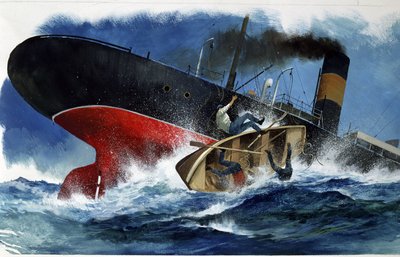 أدب الطفولة: حطام السفينة (رسم) بواسطة ادموندو دي أميسيس