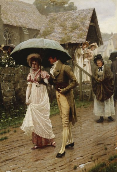 صباح الأحد الرطب ، 1896 بواسطة ادموند بلير لايتون