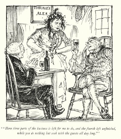 Illustration for The Vicar of Wakefield by Oliver Goldsmith (litho) بواسطة ادموند جوزيف سوليفان