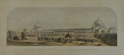 المعرض الدولي لعام 1862 ، الجبهة الشمالية من حدائق الجمعية البستانية الملكية ، 1862 بواسطة إدموند ووكر