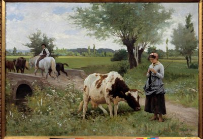 لا كوتش بيين غاردي لوحة لإدوار ديبات بونسان (1847-1913) 1890 صن. 0.82x1.28 م باو ، متحف الفنون الجميلة بواسطة إدوارد ديبات بونسان