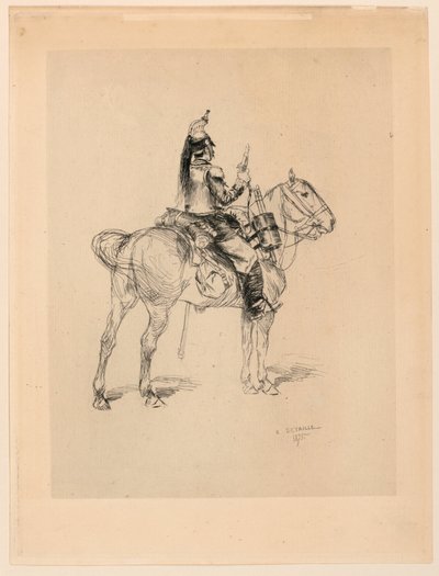 صياد على ظهور الخيل بواسطة إدوارد ديتيل