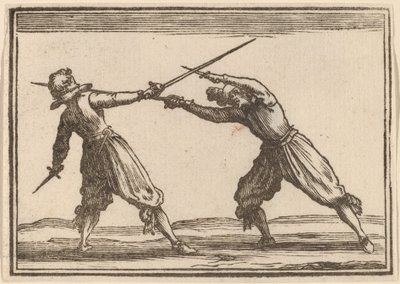 المبارزة بالسيوف والخناجر بواسطة Edouard Eckman after Jacques Callot