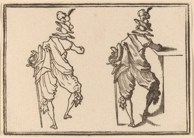 رجل بالسيف بواسطة Edouard Eckman after Jacques Callot