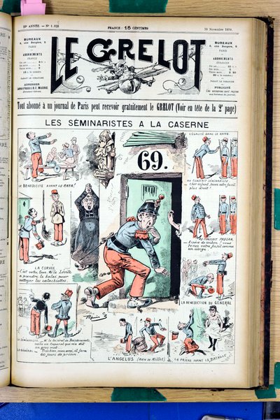 Cover of “” Le Grelot””, number 1025, Satirique en Couleurs بواسطة إدوارد غيلومين بيبين