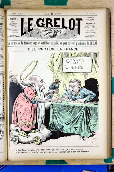 Cover of “” Le Grelot””, numbero 1478, Satirique en Couleurs بواسطة إدوارد غيلومين بيبين