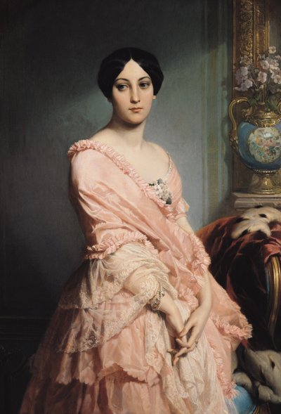 صورة مدام ف ، 1850-1851 بواسطة Edouard Louis Dubufe