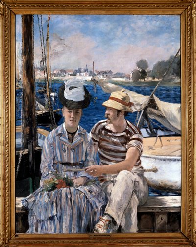 Argenteuil زوجان في ملابس التجديف. رسم إدوارد مانيه (1832-1883) 1874 بواسطة إدوارد مانيه