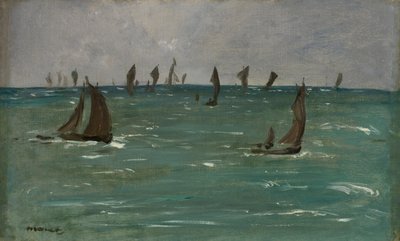 القوارب في Berck-sur-Mer ، 1873. بواسطة إدوارد مانيه