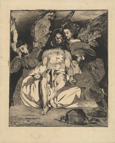 المسيح الميت مع الملائكة (Christ aux anges) بواسطة إدوارد مانيه