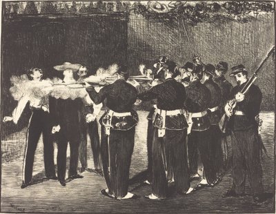 موت ماكسيميليان في كويريتارو (L'executionde Maximilien) بواسطة إدوارد مانيه