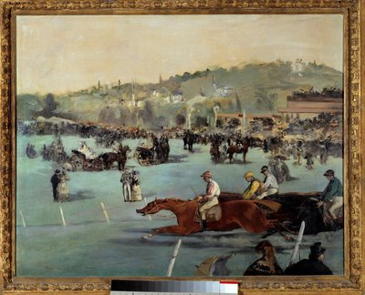 سباقات الخيول في Bois de Boulogne لوحة لإدوار مانيه (1832-1883) 1872 مجموعة خاصة بواسطة إدوارد مانيه