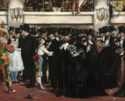 كرة ملثمة في الأوبرا. 1873 بواسطة إدوارد مانيه