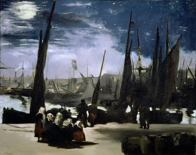 ضوء القمر في ميناء بولوني ، 1868 بواسطة إدوارد مانيه