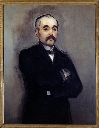 Portrait of Georges Clemenceau (1841-1929) Painting by Edouard Manet (1832-1883) 19th century Sun. 0,94 x 0,74 m Paris, musee d