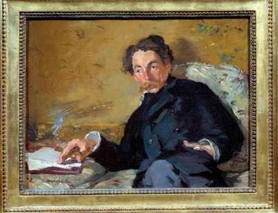 Portrait of the French poet and writer Stephane Mallarme (1842-1883) Painting by Edouard Manet (1832-1883) 1876 Sun. 0,27x0,36 m Paris, musee d