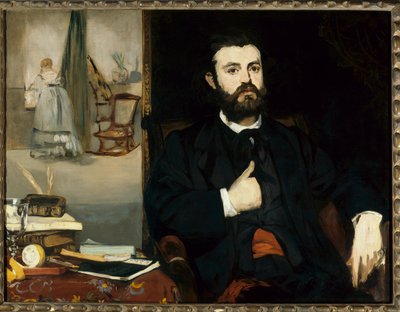 صورة للنحات زاكاري أتروك (1835-1907) لوحة لإدوارد مانيه (1832-1883) 1866 خافت. 0،9x1،16 م بريمي ، كونستهال - صورة للنحات زاكاري أتروك (1835-1907). رسم إدوارد مانيه (1832-1883) 1866. 0.9 × 1.16 م. كونستهالي ، ر بواسطة إدوارد مانيه