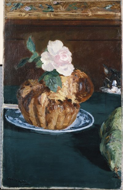 الحياة الساكنة مع بريوش ، c.1880 بواسطة إدوارد مانيه