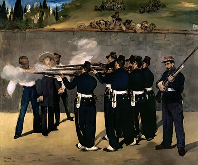 إعدام الإمبراطور ماكسيميليان ، 1867-188 بواسطة إدوارد مانيه