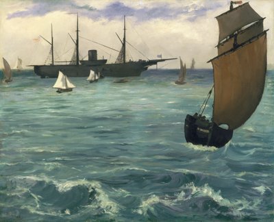 The Kearsarge في بولوني ، ١٨٦٤. بواسطة إدوارد مانيه