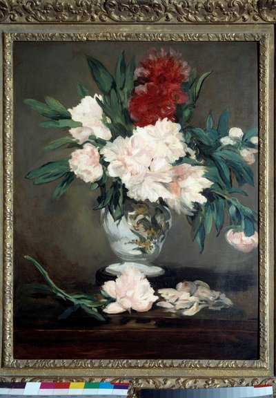 إناء من الفاونيا على دوش زهرة لوحة إدوارد مانيه (1832-1883) 1864 خافت. 0،93 × 0،70 م. متحف أورساي بواسطة إدوارد مانيه