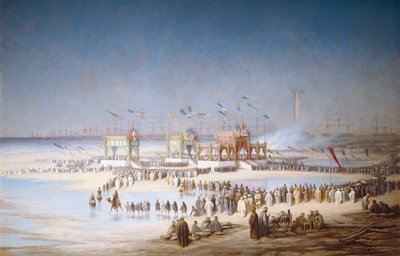 حفل افتتاح قناة السويس ببورسعيد ، 17 نوفمبر 1869 ، 1869. بواسطة إدوارد ريو
