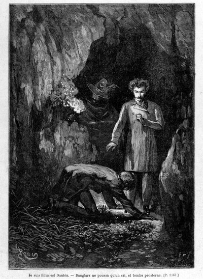 أنا إدموند دانتيس - نقش ريو ، في "" Le Comte de Monte-Cristo "بقلم A. Dumas ، محرر. جول روف وسي بواسطة إدوارد ريو