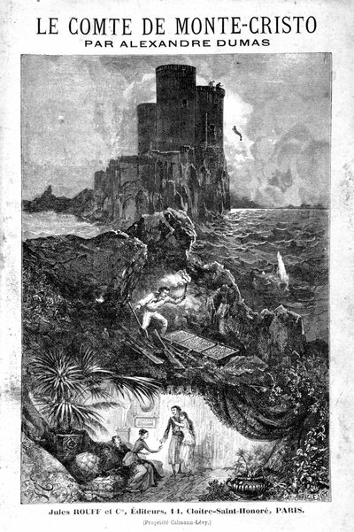 Le chateau d'If ، اكتشاف الكنز والعودة إلى باريس - نقش ريو ، في "Le Comte de Monte-Cristo" بقلم ألكسندر دوماس ، روف آند سي بواسطة إدوارد ريو