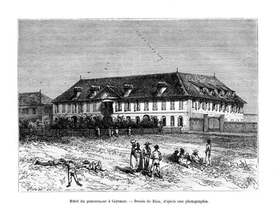 The Governors House ، كاين ، غيانا الفرنسية ، أمريكا الجنوبية ، القرن التاسع عشر بواسطة إدوارد ريو