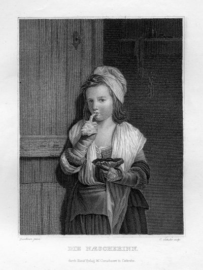 فتاة تأكل ، c1833 بواسطة إدوارد شولر
