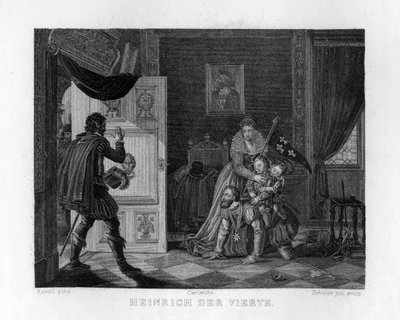 "هنري الرابع وأطفاله" عام 1833 بواسطة إدوارد شولر