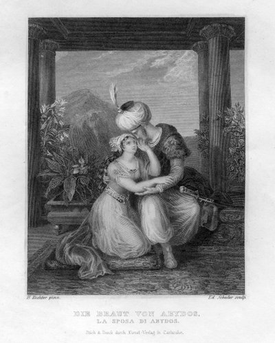 "عروس أبيدوس" عام 1833 بواسطة إدوارد شولر