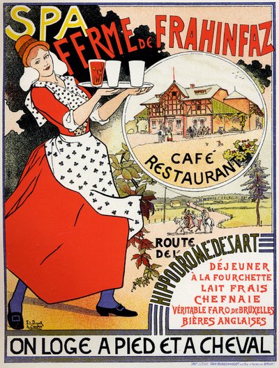 إعلان مزرعة كافيه فرينفاز ، ج. 1890 (ملصق) بواسطة إدوارد وكريسبين أدولف (1859 1944) دويك