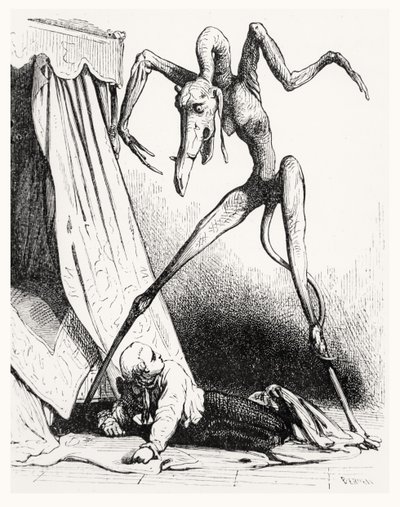 رسم توضيحي لـ Le Diable Amoureux ، ١٨٤٥ بواسطة إدوارد دي بومون