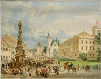 اجتماع أوروبا - سياسة التحالف - الملك في تيبليتز - تيبليس ، سبتمبر 1835 (اجتماع الإمبراطور فرديناند الأول) بواسطة إدوارد جورك