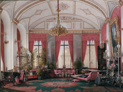 الديكورات الداخلية لقصر الشتاء. دراسة التوت للإمبراطورة ماريا الكسندروفنا ، 1860s بواسطة إدوارد هاو