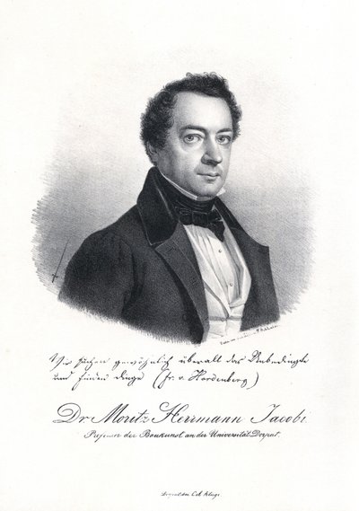 صورة لموريتز هيرمان فون جاكوبي 1801-1874 ، 1837. بواسطة إدوارد هاو