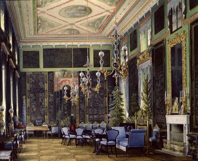 الغرفة الصينية في القصر الكبير في Tsarskoye Selo (مرحاض ، غواش وحبر على ورق) بواسطة إدوارد هاو
