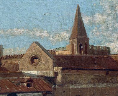 الشرفة ، بواسطة Edoardo Dalbono (1841-1915) ، زيت على لوح ، 45x30 سم. التفاصيل. بواسطة إدواردو دالبونو
